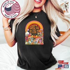 Greta Van Fleet Shirt Retro Musical Boho Retro Musician T-Shirt